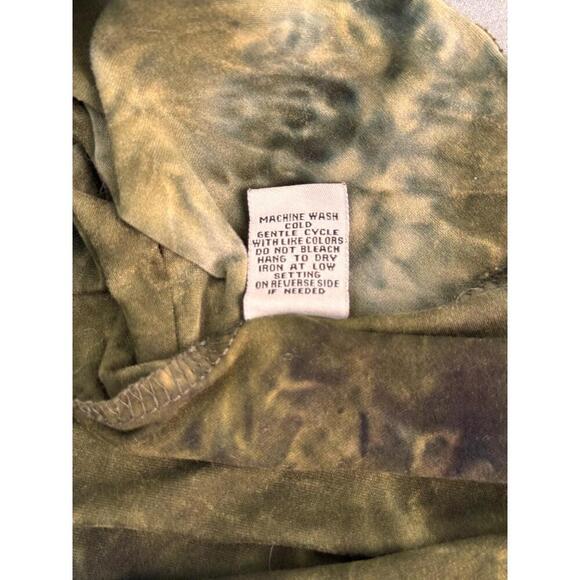 J for Justify Tie-Dye Long Sleeve Tunic Dress XL Good Vibes Only Sunflower Print - Picture 7 of 9